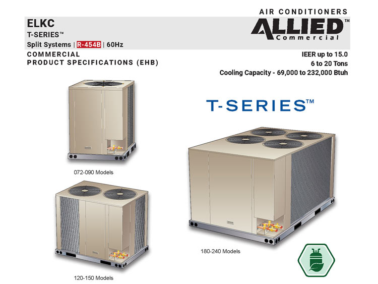 T-Series ELKC Air Conditioning Unit Spec Sheet